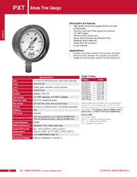 Thumbnail of document Data Sheet - PXT Xmas Tree Gauge